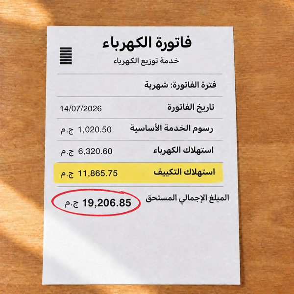 فاتورة كهرباء ومياه في الصيف