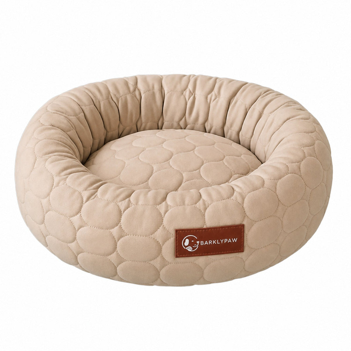 Cooling donut bed for dogs in blue