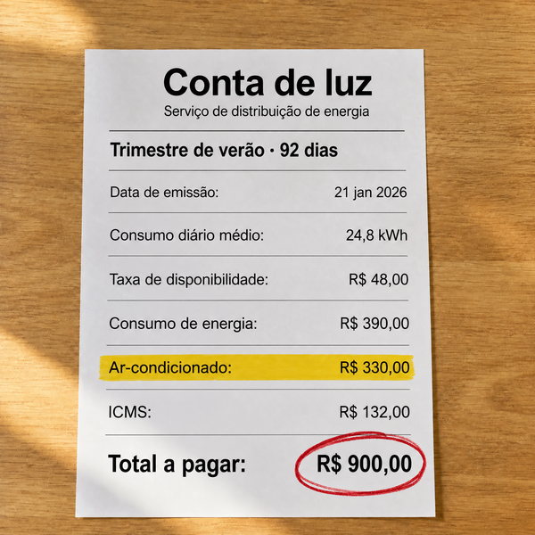 Uma conta de luz de verão